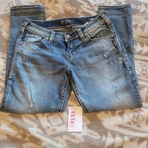 Silver Jeans Mid Blue Boyfriend Jeans